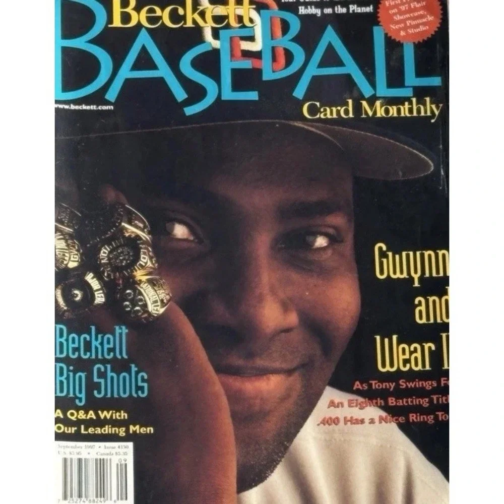 Beckett Topps Sports Memorabilia Lot Tony Gwynn Pete Rose Ken Griffey Jr